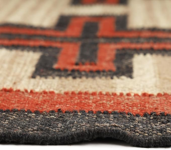 Klim Wool Jute Rug – Handwoven Elegance and Durability (Design 21)