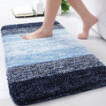 Arotive Microfiber Bathroom Rugs, Shaggy Soft and Absorbent Bath Rug, Non-Slip, Thick Plush Machine Washable Dry Bath Mats for Bathroom, Tub and Shower, 34x21, Blue, Rectangular