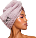 Felicia Leatherwood Microfiber Hair Towel Wrap - Quick Drying, Anti Frizz & Gentle on Hair - Easy to Use, Saves Time, Lightweight & Compact - for Curly, Long & Thick Hair - Men & Women - Lavender