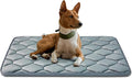 luckyvo Dog Crate Mats,Soft Kennel Pads Washable with Anti-Slip Bottom,Dog Kennel Pads for Sleeping,Pets Mattress Cat Dog Beds for Large Medium Dogs(35x22,Grey)
