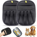 Florteen Pet Hair Removal Glove for Dogs & Cats,Reusable Electrostatic Pet Hair Remover Gloves,Magic Brush Pet Hair Removal Tool for Furniture,Couch,Car Seats,Clothing(2Pcs)