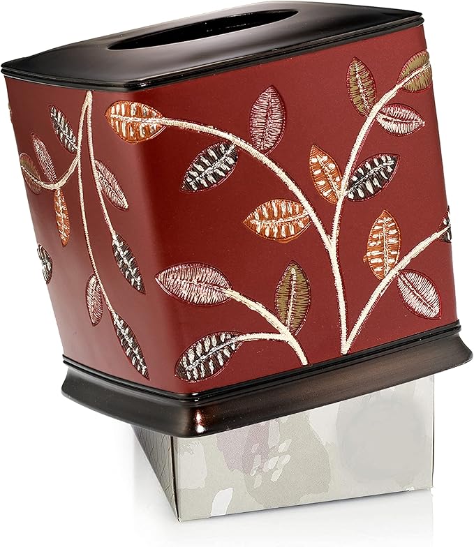 Resin Tissue Box Cover for Modern Home Decor - Minimalist Square Tissue Box Holder for Guest Room, Bedroom, Bathroom, Tabletop & Office - Durable and Aesthetic Tissue Holder, Aubury