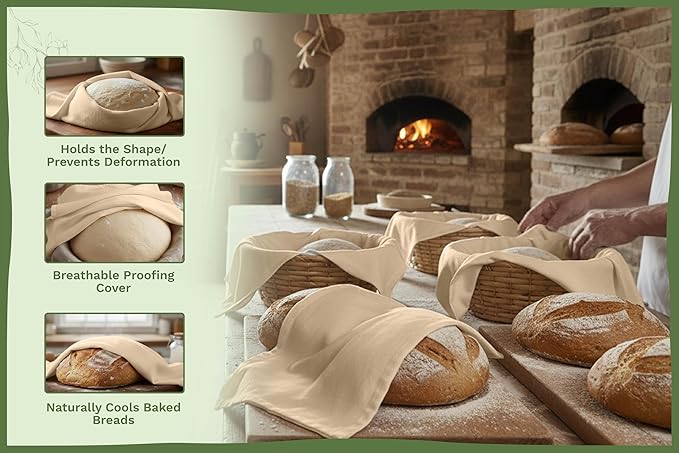 Beige Flour Sack Tea Towels - 100% Organic Cotton, 5 Pack, 27"x27", Highly Absorbent Beige Dish Towels - Versatile and Multipurpose Kitchen Towels for Baking - Customizable and Easy to Embroider