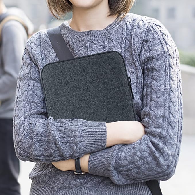 MoKo 9-11 Inch Tablet Sleeve Bag Carrying Case Fits New 11inch iPad Air M3, iPad A16 2025, iPad Pro 11 M4, Air 5/4/3, iPad 10/9/8th Gen, Tab S8/S9 11", Space Gray | Carrying Case, Space Gray