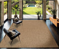 CAMILSON Easy Jute Rug 6x9, Indoor Outdoor Natural Color Farmhouse Area Rugs for Living Room Patio and Kitchen Rug, Solid Boho Woven Design, Easy-Cleaning, Washable Outside Carpet Alfombras (6 x 9)