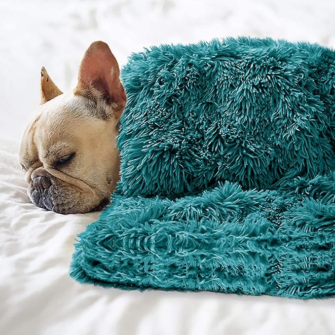 Petbuy Pet Dog Bed Blankets, Fluffy Fleece Dog Throw Blankets Sleep Mat,Soft Puppy Blankets Cat Kitten, S M L XL,Fuzzy Reversible Sherpa Blanket for Bed, Couch, Sofa, Travel,Washable & Lightweight