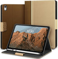 KingBlanc Case for iPad (A16) 11th Generation 11 Inch 2025, iPad 10th Gen 10.9 Inch 2022 with Pencil Holder, PU Leather Protective Cover, Auto Sleep/Wake, Viewing/Typing Angle, Magnetic Clasp, Beige