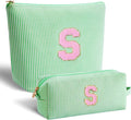 Btffitting Gifts for Girls Teens Kids - Birthday Gift for Daughter Sister Her,Travel Essentials,Teen Girl Essentials,Cute Trendy Stuff Makeup Bag Set Cosmetic Bag - Green,S