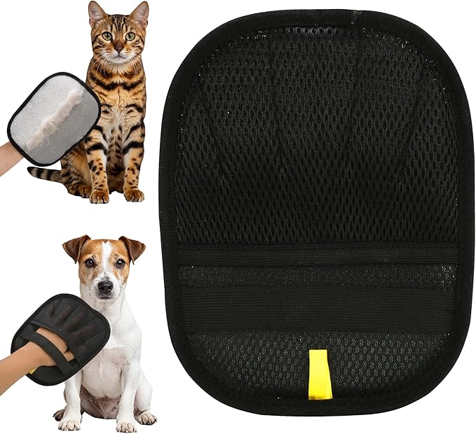 2025 Upgraded Pet Hair Remover Cat&Dog Grooming Tool Electrostatic Gloves Reusable Static-Powered Effortlessly Remove Fur from for laundry Clothes Furniture decor Car Seat Sofa Pet cooling mat bed (1)