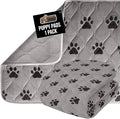 GORILLA GRIP Washable Puppy Pads, 40x26, Slip Resistant Dog Crate Mat, Waterproof Cloth Pee Pad for Training Puppies in Playpen, Reusable Pet Incontinence Blanket, Protects Sofa, Furniture, Floors