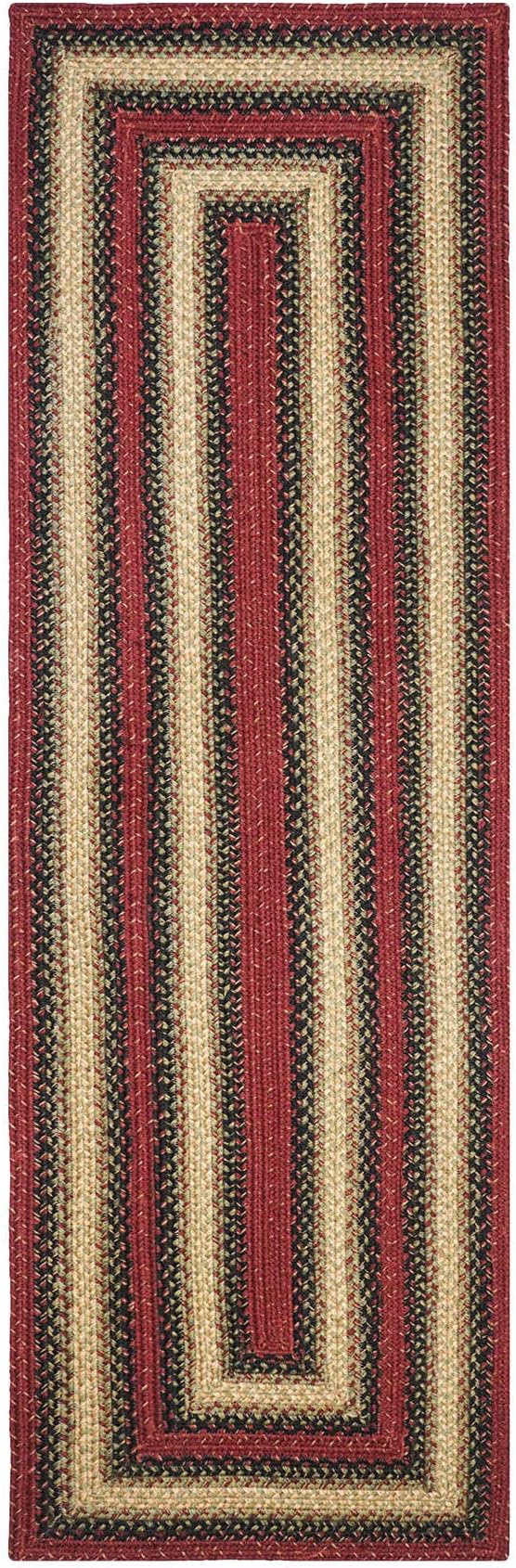Highland Jute Braided Runner Rug 22x72 - Multicolor Braided Rug Runners to Use in Kitchen & Entryway