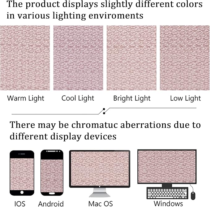 Lecloud Bessie Blush Pink Curtains 54 Inch Length 2 Panels Set, Light Filtering Faux Linen Textured Window Curtains, Rod Pocket Curtain Drapes for Bedroom Living Room, Each 30 W x 54 L
