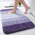 Arotive Microfiber Bathroom Rugs, Shaggy Soft and Absorbent Bath Rug, Non-Slip, Thick Plush Machine Washable Dry Bath Mats for Bathroom, Tub and Shower, 30x17, Dark Purple, Rectangular