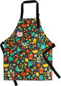 Jennice House Kids Aprons, Cotton Children Aprons with Adjustable Neck Strap Child Chef Aprons