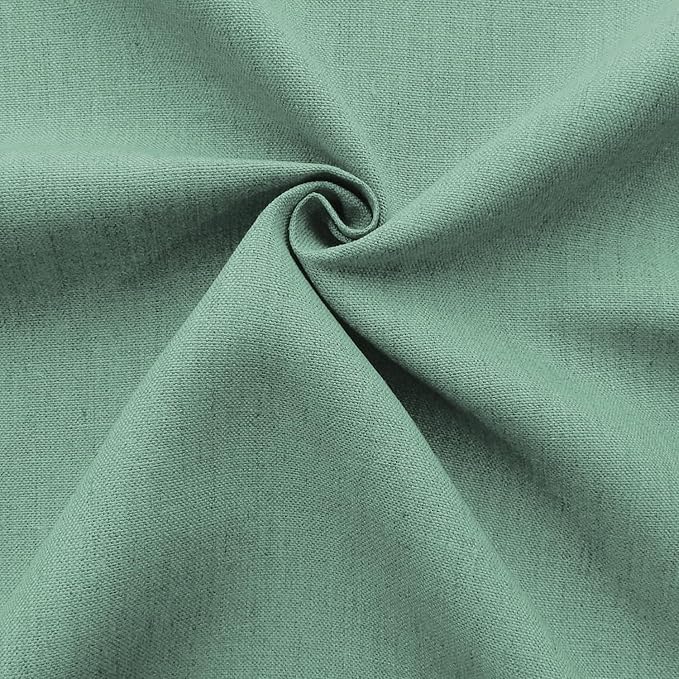Barcelonetta | Linen Fabric | Natural Linen Cloth | Embroidery, Sewing | Soft, Breathable | 55" Wide | 70% Linen, 30% Rayon | Hemp, Jute, Needlework, Lining (Sage, 1 Yard)