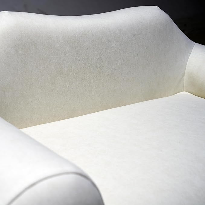 ZoeFleur Pet Sofa Bed, Orthopedic Washable Dog Bed for Small Medium Dogs and Cats, Modern Plush Pet Furniture with Removable Cover(White)