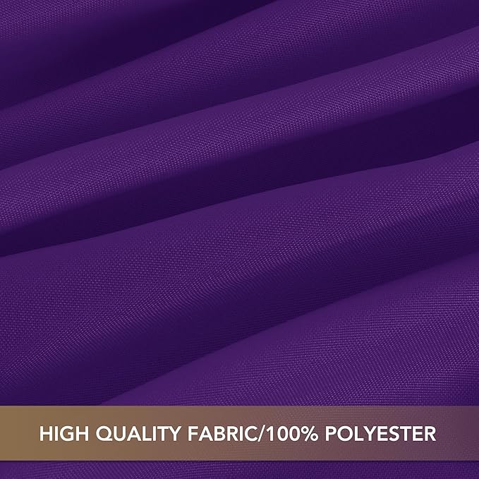 sancua Rectangle Tablecloths for 8 Foot Tables, 6 Pack - Washable Polyester Fabric Table Cloth for Halloween Party Wedding Birthday Banquet Reception, 60x120 Inch, Purple