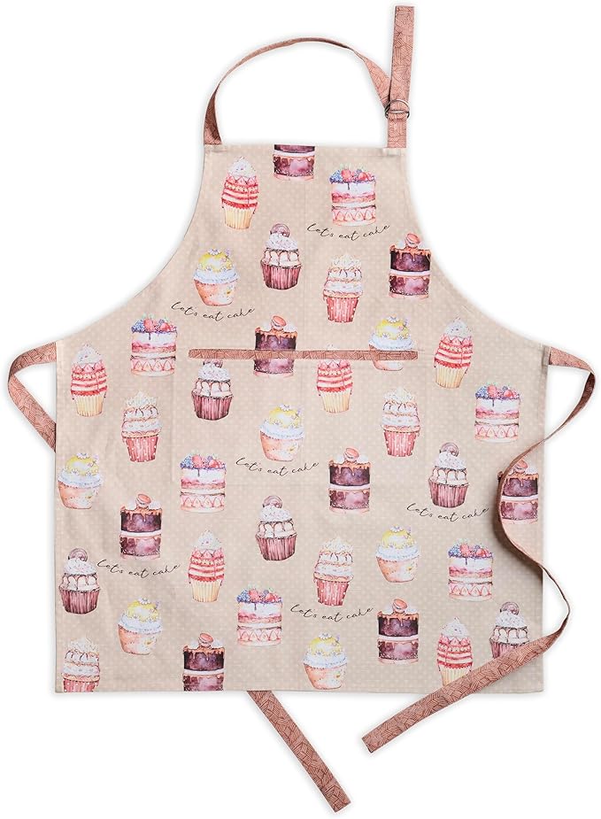 Maison d' Hermine 100% Cotton Apron for women with Pocket Kitchen Chef Apron for Men Cooking Gardening Server Waitress