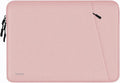 Laptop Sleeve Case, Shockproof Protective Computer Sleeve Cover with Accessories Pocket, Water Resistant Traveling Carrying Laptop Bag Compatible for 15.6 inch MacBook Dell HP Acer Lenovo, Pink