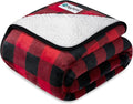 PetAmi Waterproof Dog Blanket Sherpa Fleece, Pet for Small Medium Dogs, Reversible Large Cat Throw Bed Couch Sofa Furniture Protector, Soft Plush Microfiber (Small 24x32, Check Red) Checkered Red