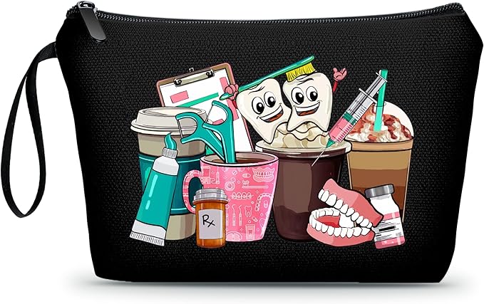 ARIOSEY Dental Hygienist Gifts - Small Cosmetic Bag, Perfect for Women & Teen Girls - Birthday &