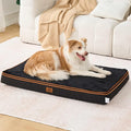 LIORCE Memory Foam XL Dog Bed - 4” Thick Orthopedic Beds for Extra Large Dogs - Waterproof Dog Bed with Removable Washable Cover & Wrap-Around Zipper - Ultimate Comfort and Easy Maintenance