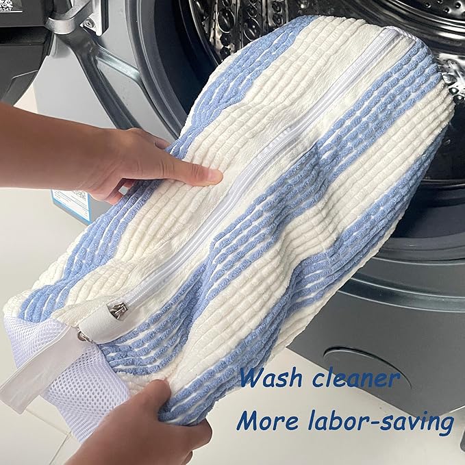Meruya XXL Shoe Washing Machine Bag-Set of 2 Shoe Washing Bags for All Shoe Sizes, 360° Deep Clean Laundry Bag, Reusable Shoe Bag for Washing Machine, Shoe Cleaning Bag for Sneakers Tennis Shoes Sock