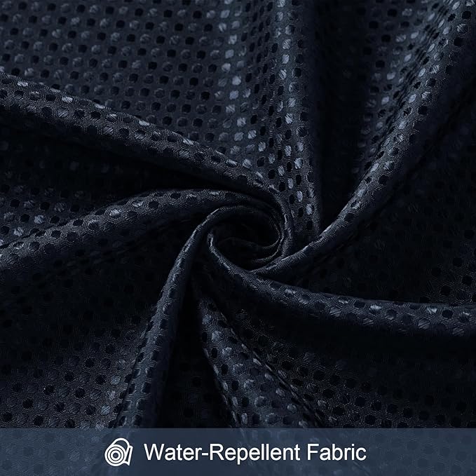 Craidlela 3 in 1 Long Navy Blue Shower Curtain Set-72 W x 78 H, Modern Waffle and PEVA Liner Set with 12 Stainless Steel Hooks, Waterproof Fabric for Bathroom