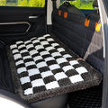 HOMEREFROM Dog Bed for Car, Backseat Pet Bed Mat, Dog Seat Cover for Car Back Seat, Non-Slip Travel Pet Mat, Fit for Backseat Extenders and Seat Covers (Black&White, 24.8x54inch)