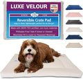 Pet Dreams Dog Crate Pad - Washable Kennel Mat, Crate Pads for Dog Cages, Non-Toxic, Flat Indoor Cat Bed, Fits iCrate 18, 24, 30, 36, 42, 48 Inches (Ivory, X Large, 42")