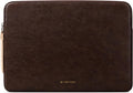 Comfyable Slim Laptop Sleeve Compatible with 13 Inch MacBook Air 13 in M4 M3 M2 M1, 13" MacBook Pro, PU Leather Bag Water-Resistant Cover Case, Briarwood