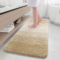 Arotive Microfiber Bathroom Rugs, Shaggy Soft and Absorbent Bath Rug, Non-Slip, Thick Plush Machine Washable Dry Bath Mats for Bathroom, Tub and Shower, 70x24, Camel, Rectangular