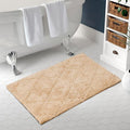 C23 Luxury 2200 GSM Heavyweight Bath Mat | 100% Tufted Cotton | 20"x32" Beige Thick & Plush Bathroom Rug | Ultra-Absorbent, Quick Dry, Anti-Slip Natural Latex Back, Machine Washable, 1 Piec