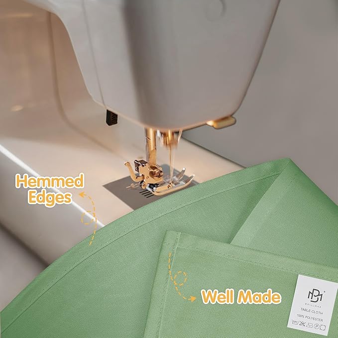 BRILLMAX 8 Pack Sage Green Tablecloths for 6 Foot Rectangle Tables 60 x 102 Inch - 6ft Rectangular Bulk Linen Polyester Fabric Washable Cloth Cover for Wedding Reception Banquet Birthday Party