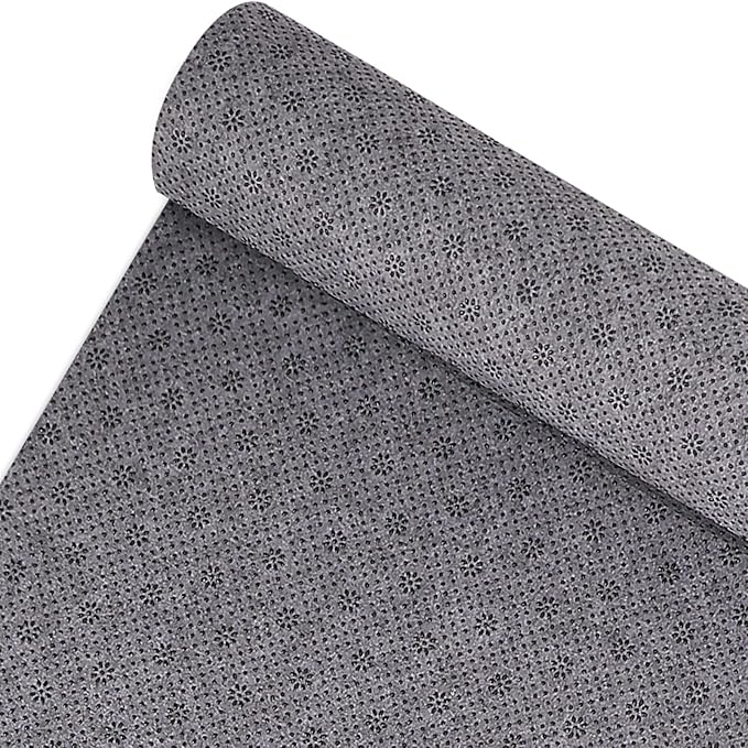 Pllieay 72x158 Inch Non Slip Final Backing Cloth, Vinyl Primary Tufting Cloth Backing Fabric, Non Slip Pad with Plum Blossom Pattern for Carpets Rug Tufting Gun Cushion Punch Needle