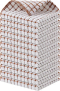 Kitinjoy Cotton 12 Pack Terry Kitchen Dish Cloths, 12 x 12 Inches Super Soft and Absorbent Dish Rags, Quick Drying Dish Towels for Washing Dishes, Brown