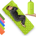Kids Sleeping Pad for Camping and Sleepovers with Pillow, Inflatable Camping Mattress for Backpacking & Travel, Thick Toddler Cot Mat, Fast Inflating Camping Sleeping Pads for Kids