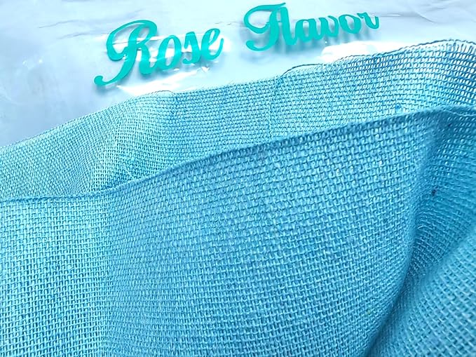 Rose Flavor Pre-Cut Quilting Linen Fabric,Craft Cloth,DIY for Sewing Crafting 60" by 1 Yard(Light Blue)