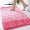 Arotive Microfiber Bathroom Rugs, Shaggy Soft and Absorbent Bath Rug, Non-Slip, Thick Plush Machine Washable Dry Bath Mats for Bathroom, Tub and Shower, 30x20, Pink, Rectangular
