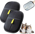 Bopanol Pet Hair Removal Glove, Pet Hair Remover Gloves for Cats & Dogs, Dogs, Electrostatic Pet Hair Removal Gloves Brush for Pets Hair, Suitable for All Pets (2pcs)