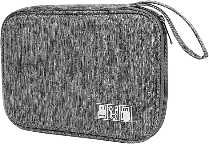 XINGXINRONG Electronic Organizer Travel Universal Cable Organizer Electronics Accessories Bag for Cable, Charger, Phone, USB, SD Card,1Pack