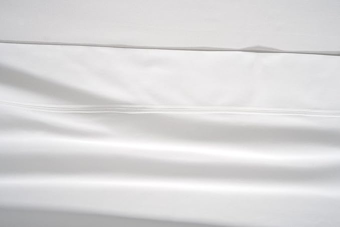 Lane Linen 100% Cotton Sheets – 450 Thread Count Full Size Sheet Set, Naturally Cooling Sateen Sheets, Soft & Comfy, 15” Deep Pocket Fully Elasticized Fitted Sheet, Bedding Sheets & Pillowcases, White