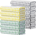 Kitinjoy Cotton 12 Pack Terry Kitchen Towels, 16 x 25 Inches Super Soft and Absorbent Dish Towels, Quick Drying Hand Towels for Kitchen Drying, Multi-Colored