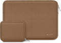 MOSISO Laptop Case 13.3 inch, 13-13.3 inch Laptop Sleeve Bag Compatible with MacBook Air/Pro 13/Pro 14 M5 M4 M3 M2 M1, HP Dell ASUS Lenovo, Neoprene Computer Sleeve Bag with Small Case, Mocha