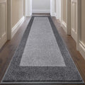DOMUSTEX Machine Washable Runner Rug 32" x 96", Non Slip Kitchen Mat for Floor, Absorbent Entryway Rug for Kitchen, Bedroom, Living Room, Hallway, Door (Roll Packing)