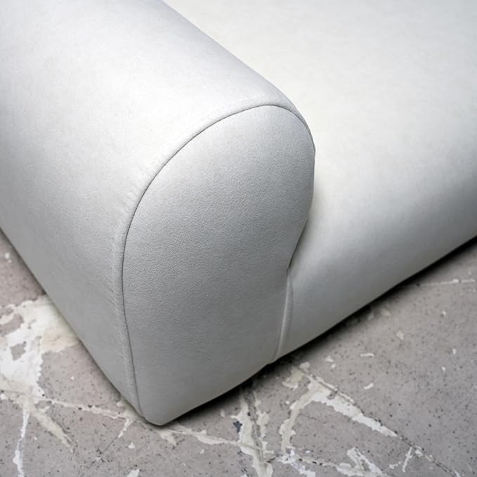 ZoeFleur Pet Sofa Bed, Orthopedic Washable Dog Bed for Small Medium Dogs and Cats, Modern Plush Pet Furniture with Removable Cover(White)