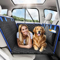 Tivray Back Seat Extender for Dogs, Dog Car Seat Cover for Back Seat Hard Bottom - Holds 330lbs Waterproof Back Seat Pet Cover for Dogs with Mesh Window & Pocket, Dog Hammock for Car, Small Truck, SUV