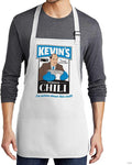 Prime Party The Office Kevin's Famous Chili Cook-Off Apron with Pockets and Adjustable Neck Strap 100% White Cotton for Kitchen Crafting BBQ