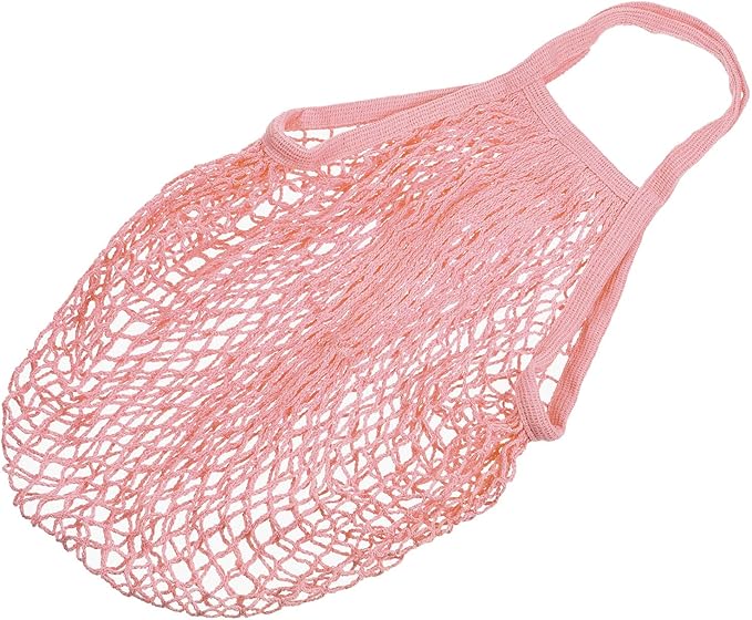 MECCANIXITY Cotton Mesh Bag Reusable Washable Mesh Net String Grocery Bags Organizer for Fruits Vegetables Shopping