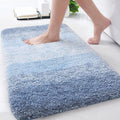 Arotive Microfiber Bathroom Rugs, Shaggy Soft and Absorbent Bath Rug, Non-Slip, Thick Plush Machine Washable Dry Bath Mats for Bathroom, Tub and Shower, 30x20, Light Blue, Rectangular